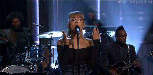 ariana grande singing GIF by The Tonight Show Starring Jimmy Fallon