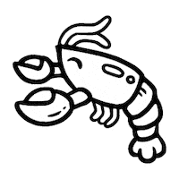 Doodles Lobster Sticker
