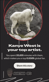Kanye West Goat GIF