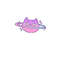 Cat Space Sticker