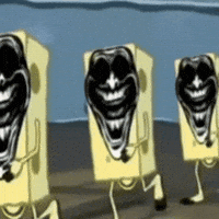 Face Walking GIF
