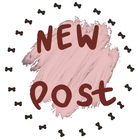 Dog New Post Sticker