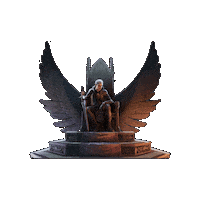 Queen Throne Sticker by El Presidente