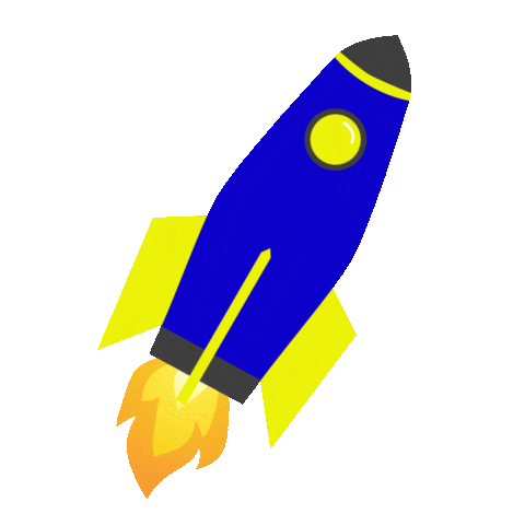 Space Rocket Sticker by Impact Brands