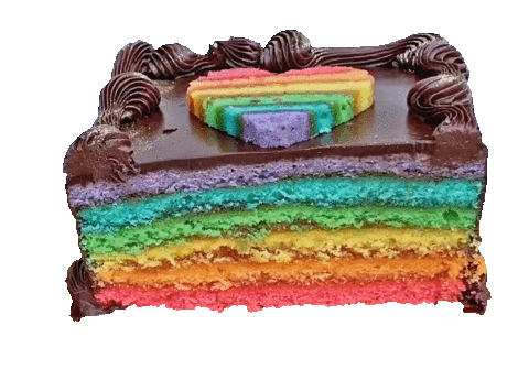 Rainbow Cookie Food Sticker by foodbabyny