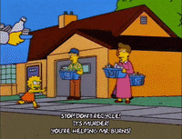 lisa simpson running GIF