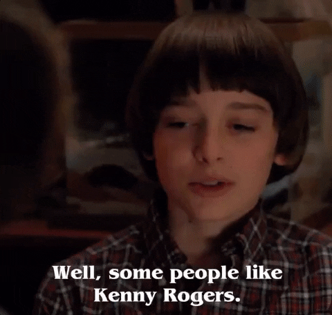 Will Kenny Rogers GIF by Stranger Things