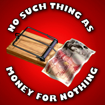 Free Money Mousetrap GIF