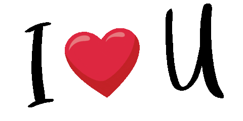 I Love You Heart Sticker