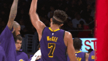 high five javale mcgee GIF by NBA