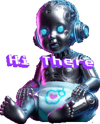 Baby Hello Sticker by Delta__Li