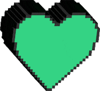 Green Heart Sticker by imagiLabs
