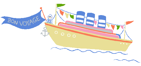Bon Voyage Travel Sticker by The Beaufort Bonnet Company