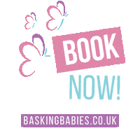 Baby Book Now Sticker by Basking Babies