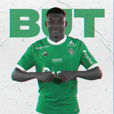 Football Scoring GIF by AS Saint-Étienne