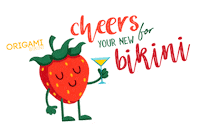 Summer Drink Sticker by Origami Bikini