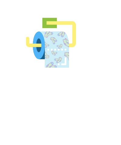 Toilet Paper Corona Sticker by Jefferies Socks