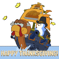 Thanksgiving Day Penguin Sticker by Pudgy Penguins
