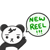 Tamamochie new panda new reel reels Sticker