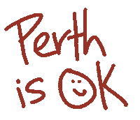 travelandtea perth perthisok perth is ok Sticker