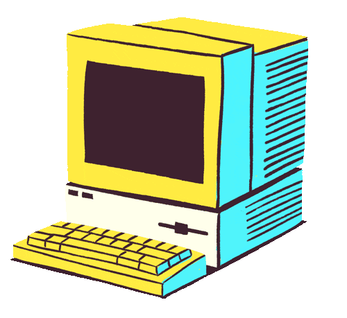 90S Computer Sticker by eBay