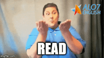 read a book GIF by ALO7.com