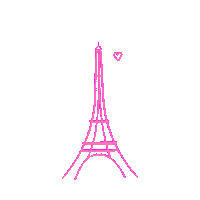 Eiffel Tower Love Sticker