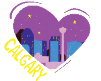 Heart Alberta Sticker by The City of Calgary