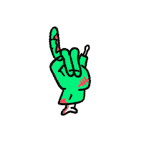 Rock On Halloween Sticker