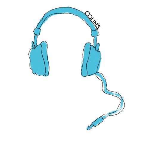 color headphone Sticker by Colin's