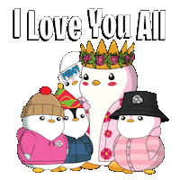 Happy I Love You Sticker by Pudgy Penguins