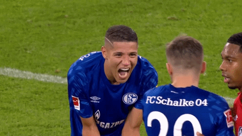Happy Amine Harit GIF by FC Schalke 04