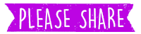 Share Please Sticker by Gritty Knits