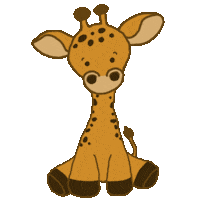 Giraffe Jerapah Sticker