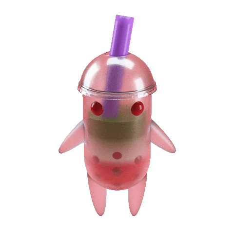 Happy Bubble Tea Sticker