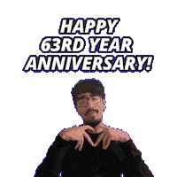 63 Year Anniversary Sticker