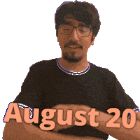 20Th Of August Sticker