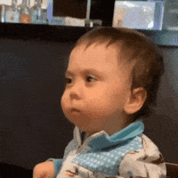 Suspicious Baby GIF