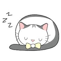 Cat Sleep Sticker