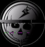 mixxitindustries glitch dead death skully GIF