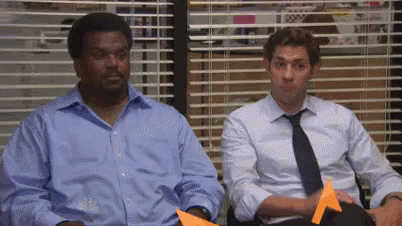 the office fist bump GIF