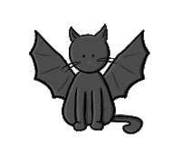 albasketch cat halloween animal kitty Sticker