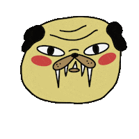 Angry Dog Sticker by Maì