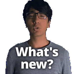 Greeting Something New Sticker