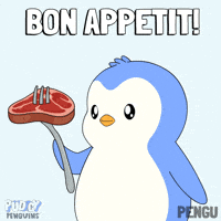 Hungry Lets Eat GIF by Pudgy Penguins