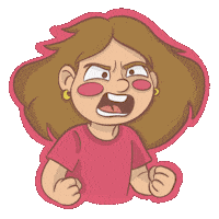 Angry Mad Sticker