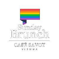 Cafe-Savoy food gay pride cafe Sticker