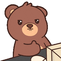 Happy Teddy Bear Sticker by BEARISH