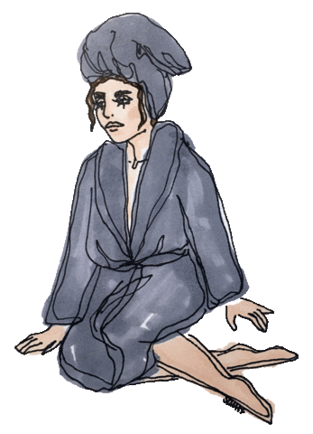 morning relax Sticker by Pretty Whiskey / Alex Sautter
