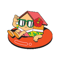 Summer Beach Sticker by Myra